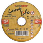 Круг отрезной 115x0.8х22 long life нерж