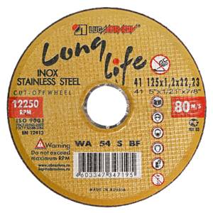Круг отрезной 115x0.8х22 long life нерж
