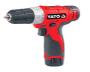 Аккум. дрель-шуруповерт Yato 12B Li-ion 2x1.5Ач; 10 мм; 0-400/0-1250 об/мин; 25 Нм; зарядка 90 мин, тканевый кейс