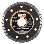 Алмазный круг 115х22 мм универс. Turbo GEPARD (сухая резка) (GP0802-115)