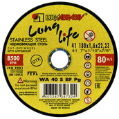 Круг отрезной 180x2x22,2 long life нерж